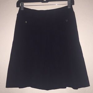 ST. JOHN Collection Navy Blue Pleated Skirts Zs 2